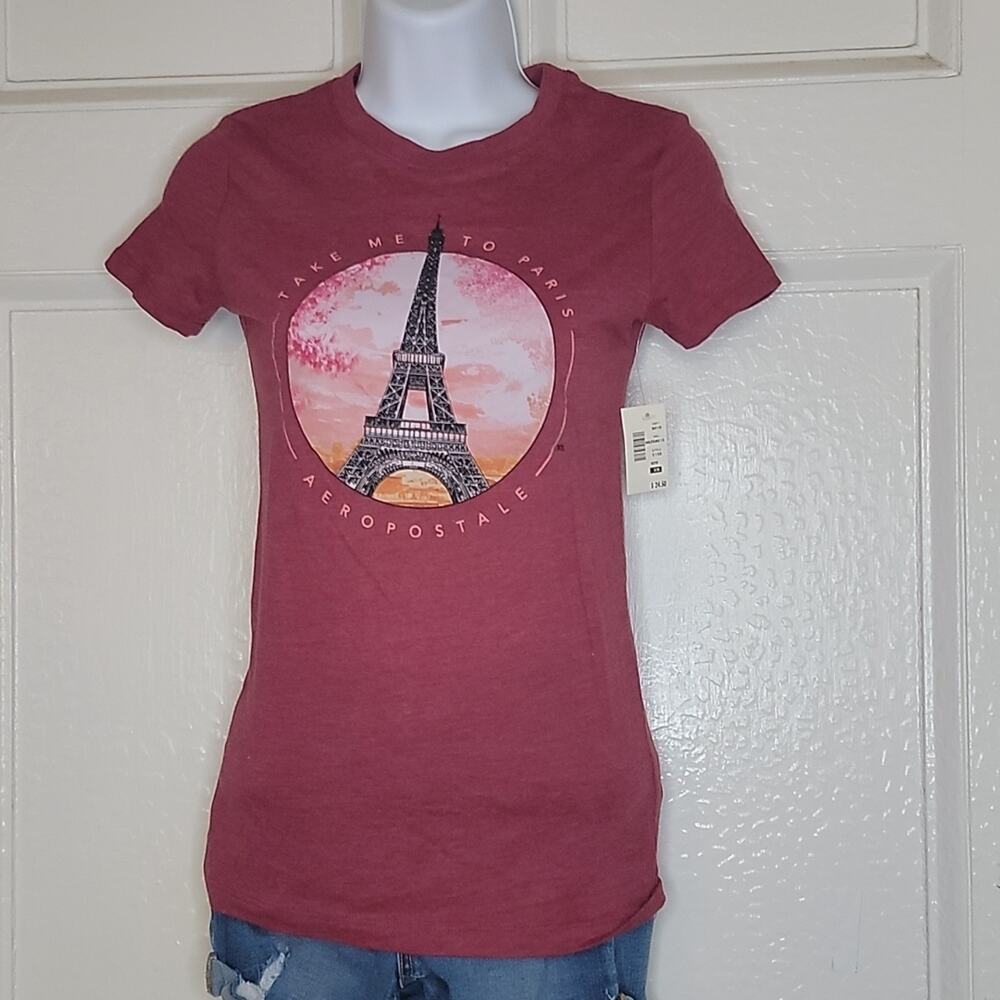 NWT Women's XS Paris themed tee